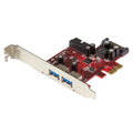 StarTech.com 4 Port PCI Express USB 3.0 Card - 5Gbps - 2 External & 2 Internal - SATA Power - UASP Support - 2x Internal (IDC) Motherboard-Style Headers - TAA