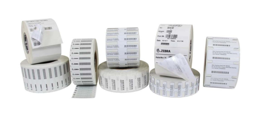 Zebra 10026623 printer label White Self-adhesive printer label