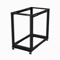 StarTech.com 18U 4-Post Server Rack, 19in Open Frame Rack with 40in (101cm) Mounting Depth and 1200lb (544kg) Weight Capacity, Mobile or Floor Mount IT Rack