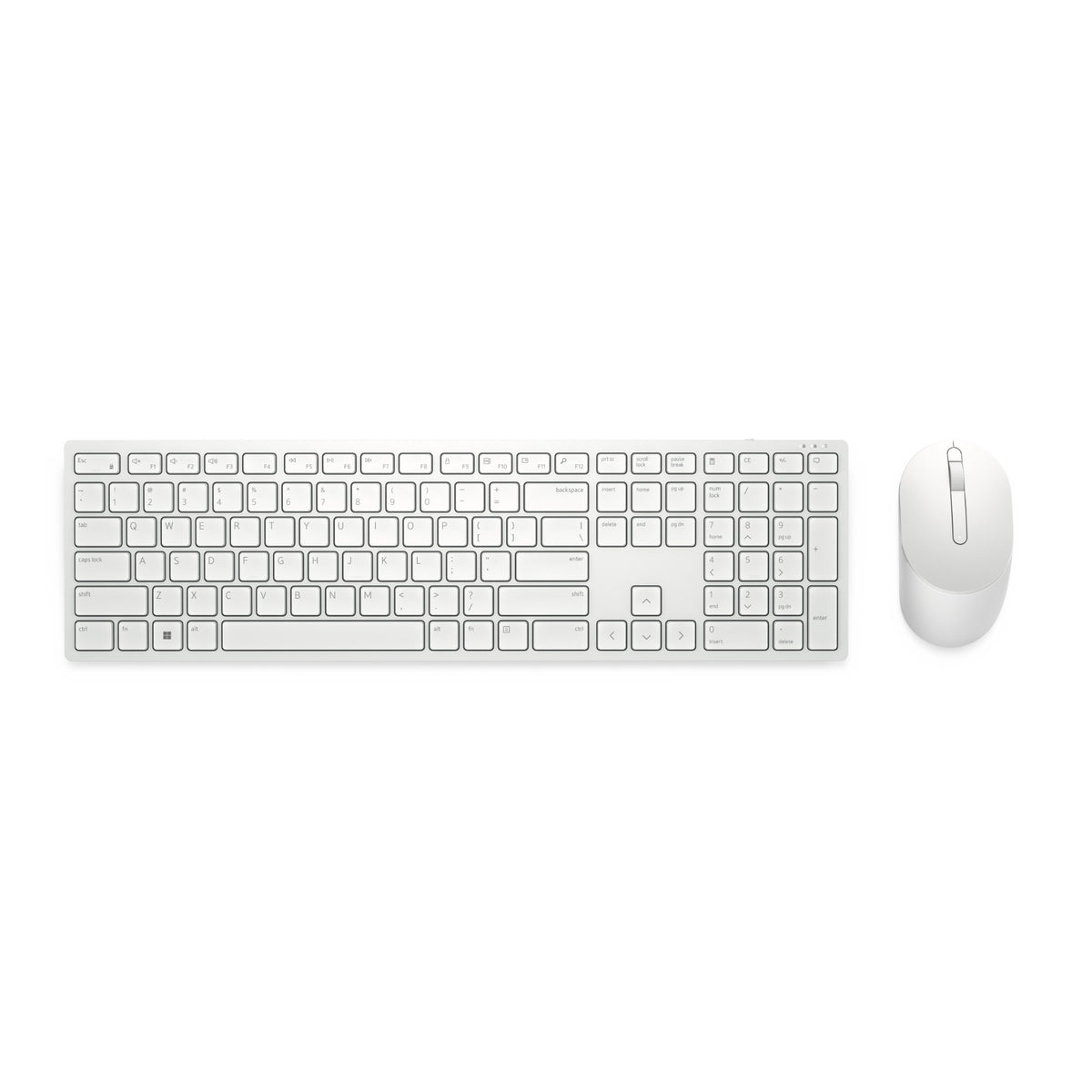 DELL Pro Keyboard and Mouse - KM5221W - Russian (QWERTY) - White