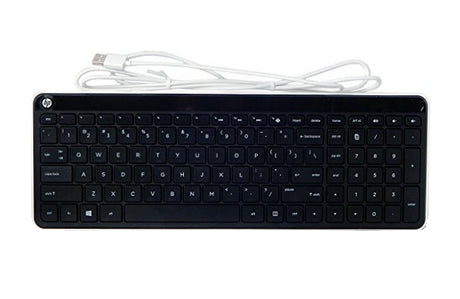 HP 802453-151 keyboard USB Greek Black, White
