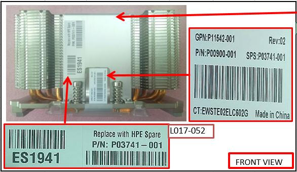 HPE P03741-001 rack accessory Cooling unit
