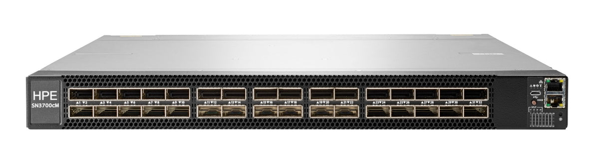 HPE 200GbE 32QSFP56 Power to Connector Airflow Switch SN3700M with NVIDIA Cumulus