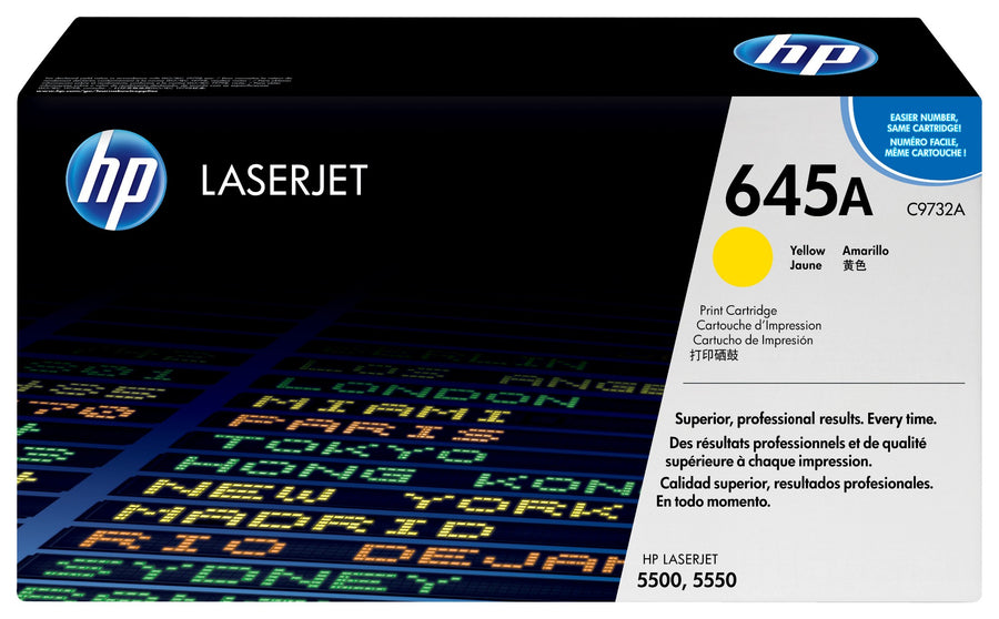 HP C9732A/645A Toner cartridge yellow, 12K pages/5% for Canon LBP-86