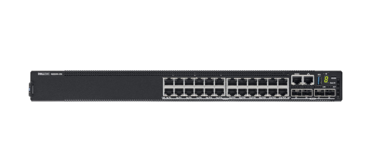 DELL N2224X-ON network switch Managed L3 2.5G Ethernet (100/1000/2500) 1U Black