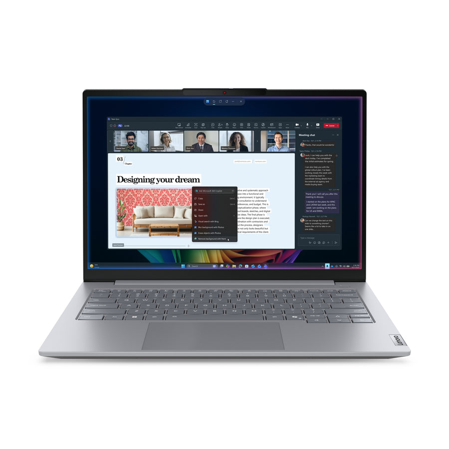 Lenovo ThinkBook 14 G9 IPL Copilot+ PC Intel Core Ultra 7 355 Laptop 35.6 cm (14") WUXGA 16 GB DDR5-SDRAM 512 GB SSD Wi-Fi 7 (802.11be) Windows 11 Pro Grey English