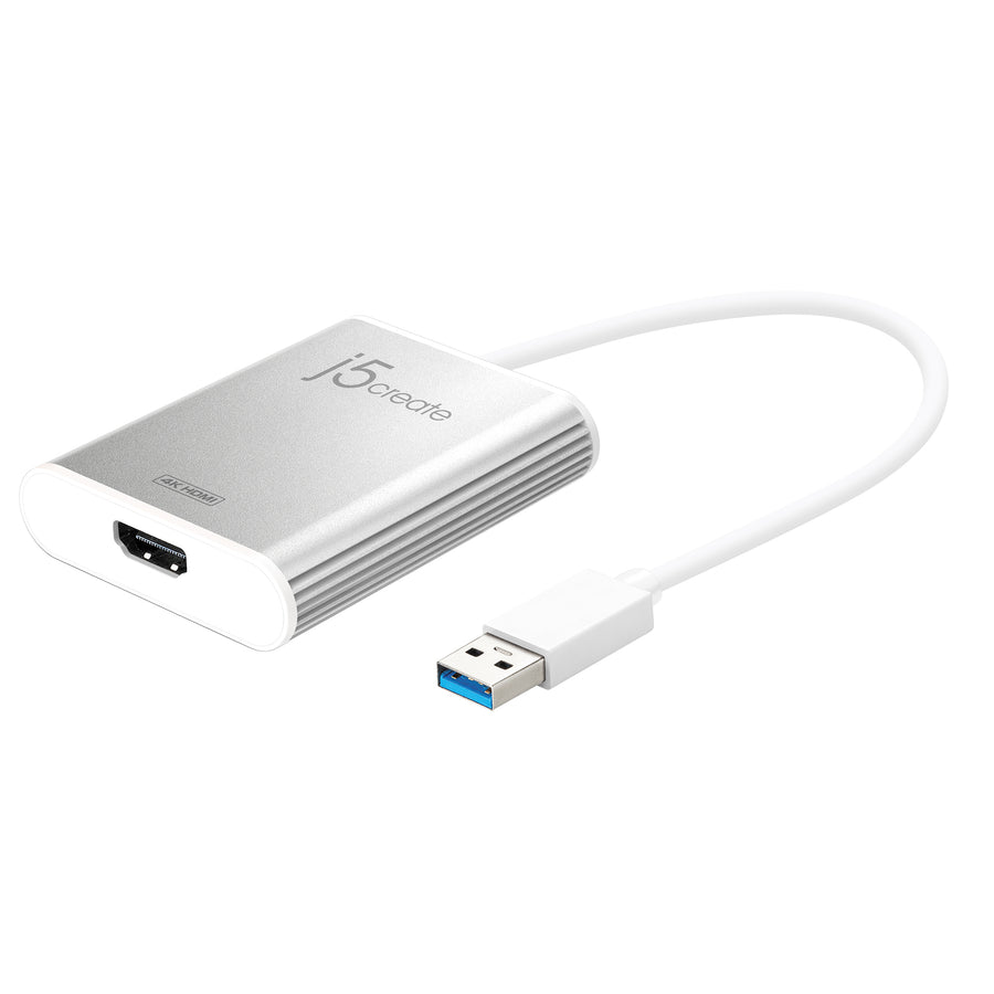 j5create JUA354 USB™ 3.0 to 4K HDM™ Display Adapter, Silver
