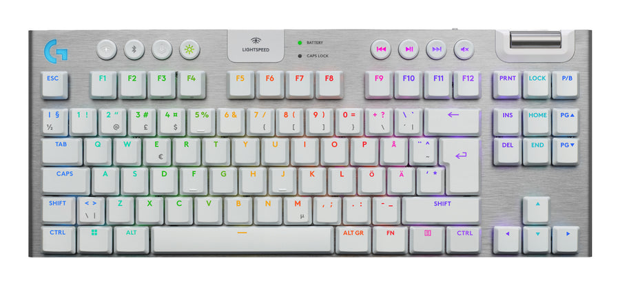 Logitech G G915 X LIGHTSPEED keyboard Gaming USB + RF Wireless + Bluetooth QWERTY Nordic White