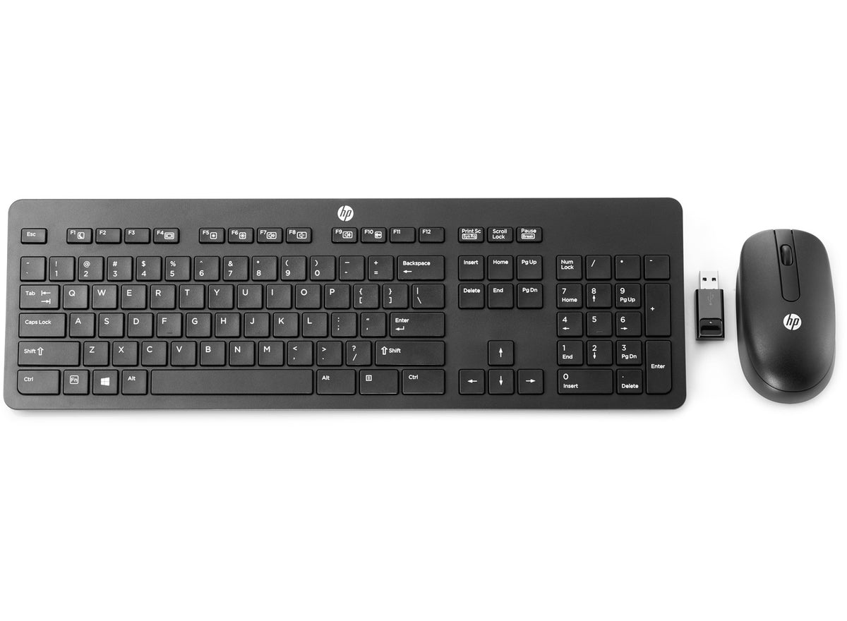 HP Wireless (Switzerland) keyboard Mouse included Office RF Wireless QWERTZ Swiss Black