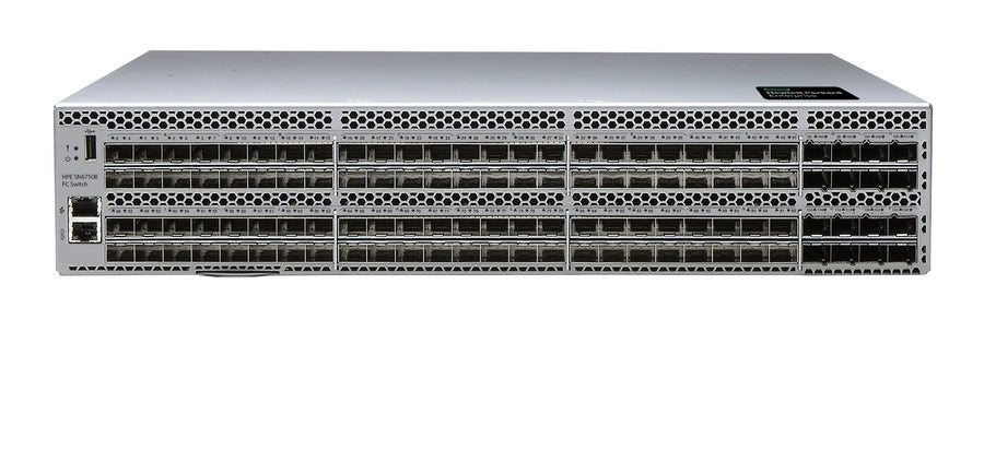 HPE SN6750B 64Gb 48/128 48-port 64Gb Short Wave SFP56 Port Side Intake Integrated FC Switch