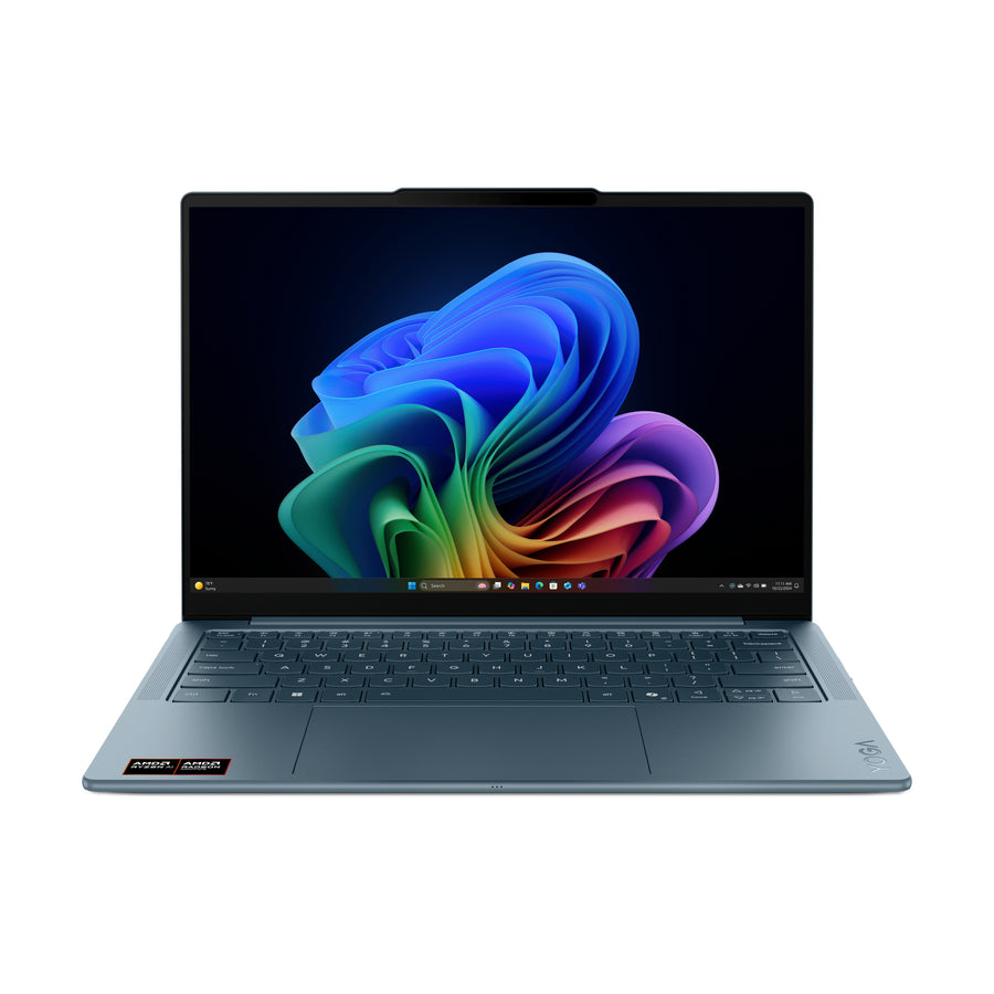 Lenovo Yoga Slim 7 14AKP10 Copilot+ PC AMD Ryzen™ AI 7 350 Laptop 35.6 cm (14") 2.8K 16 GB LPDDR5-SDRAM 512 GB SSD Wi-Fi 7 (802.11be) Windows 11 Home German Teal