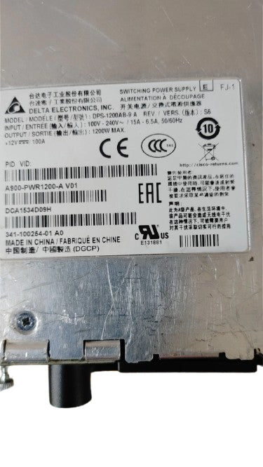 Cisco A900-PWR1200-A-RF network equipment spare part Power supply unit (PSU)