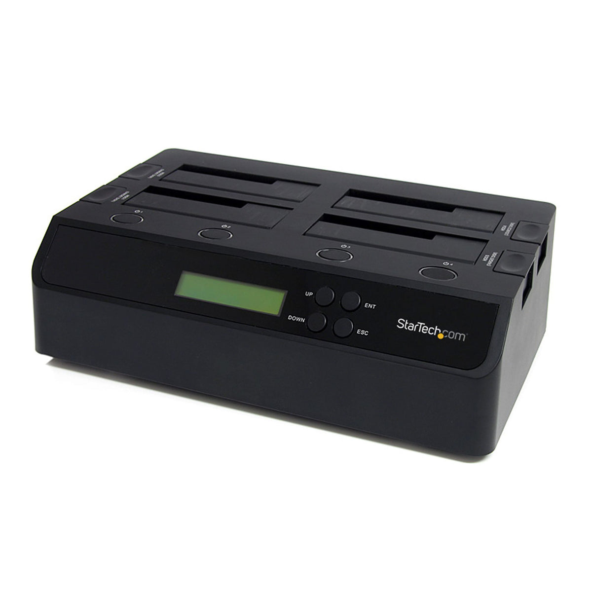 StarTech.com 4-Bay Hard Drive Duplicator and Eraser, Standalone 1:3 SATA HDD/SSD Cloner/Copier, USB 3.0 / eSATA to SATA Docking Station, Hard Drive Duplicator and Sanitizer Dock, Toolless / Top-Loading Design