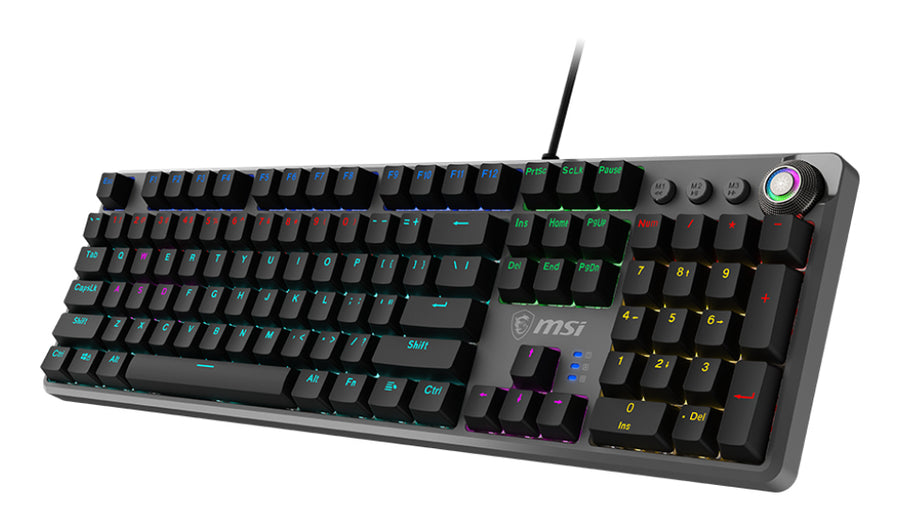 MSI FORGE GK310 RED DE keyboard Gaming USB QWERTY German Black