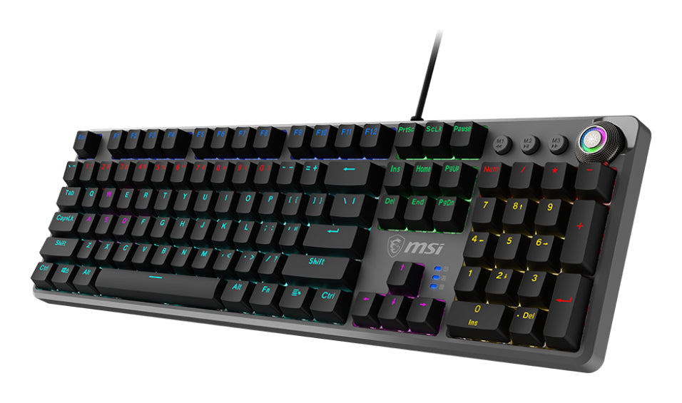 MSI FORGE GK310 keyboard Gaming USB QWERTY US International Black