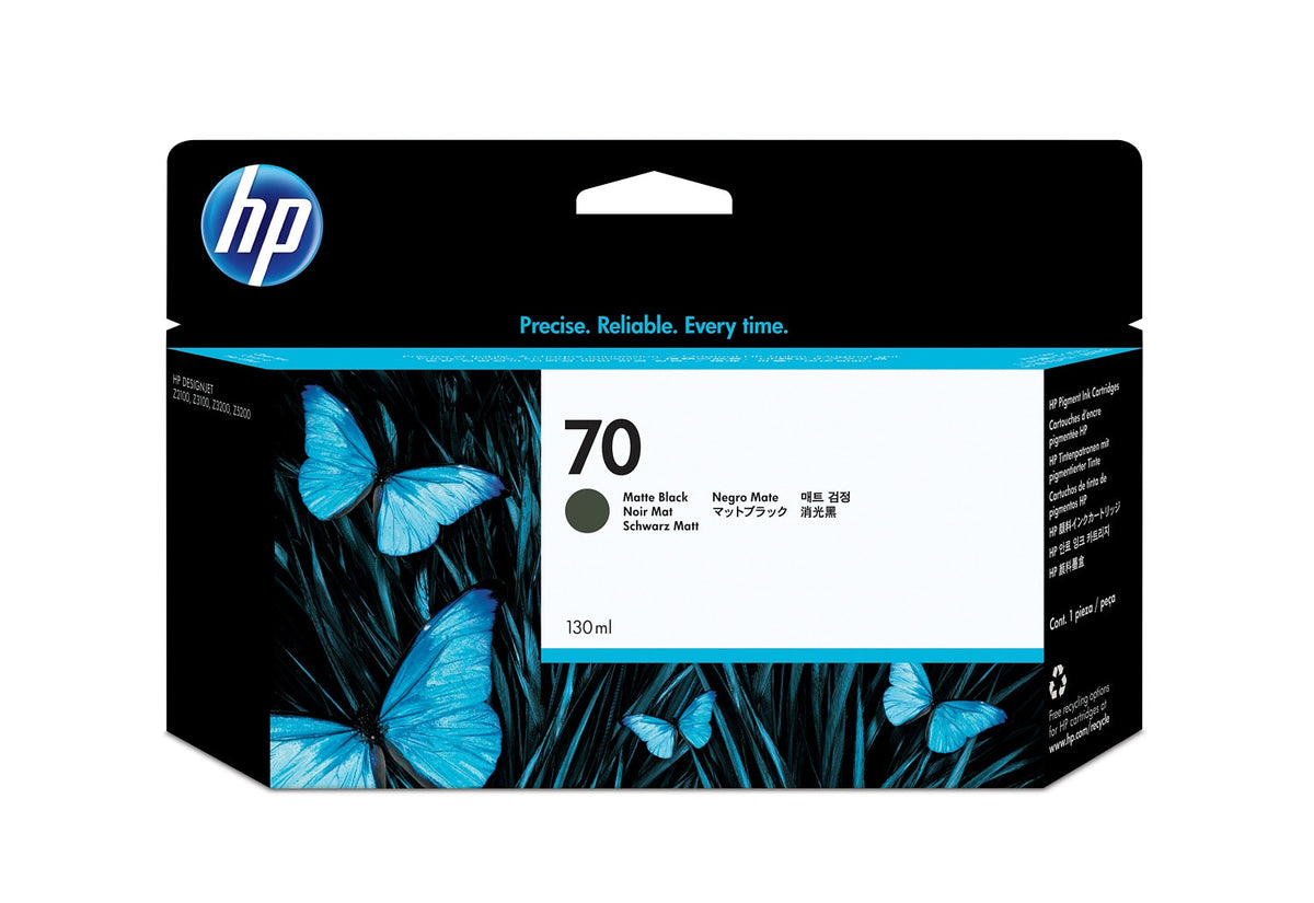 HP C9448A/70 Ink cartridge black matt 130ml for HP DesignJet Z 2100/3100/3200/5200/5400