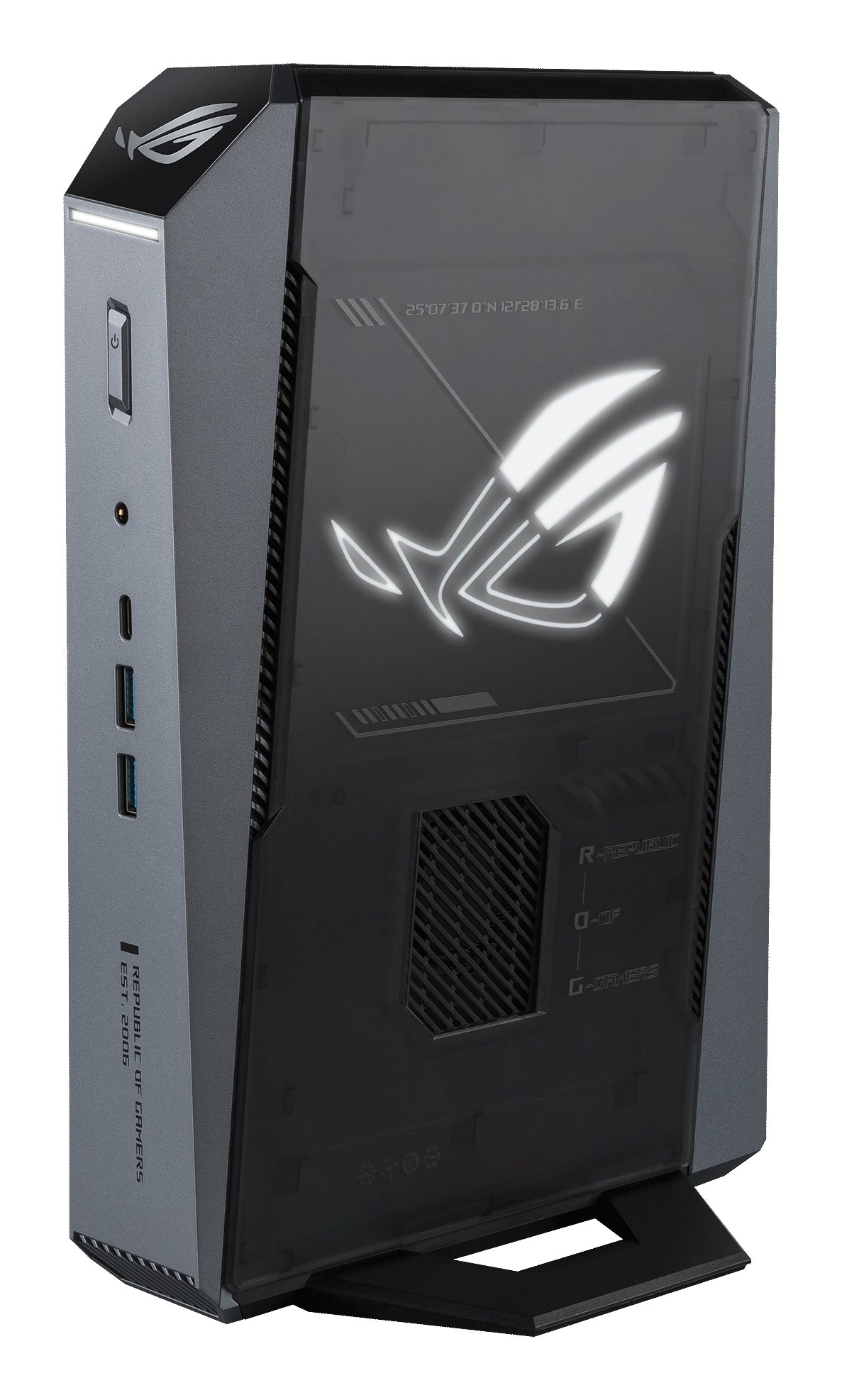 ASUS ROG GR70-N90039AN AMD Ryzen™ 9 9955HX 32 GB DDR5-SDRAM 1 TB SSD NVIDIA GeForce RTX 5070 Windows 11 Home Mini PC PC Black