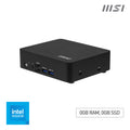 MSI Cubi NUC TWG N250 BB (Intel N250, NO RAM, NO SSD, NO OS) - Barebone, NUC, USFF, Mini Computer, Intel Graphics/DDR5/Type-C/Dual HDMI/Dual LAN/WiFi 6E/BT 5.3/VESA