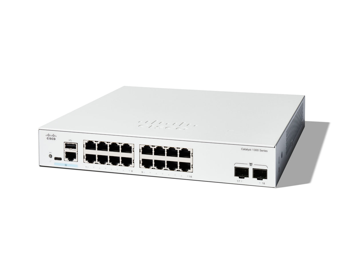 Cisco C1300-16T-2G Managed L2/L3 Gigabit Ethernet (10/100/1000) White