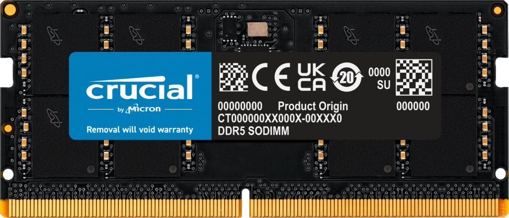 Crucial CT32G56C46S5 memory module 32 GB 1 x 32 GB DDR5 262-pin SO-DIMM