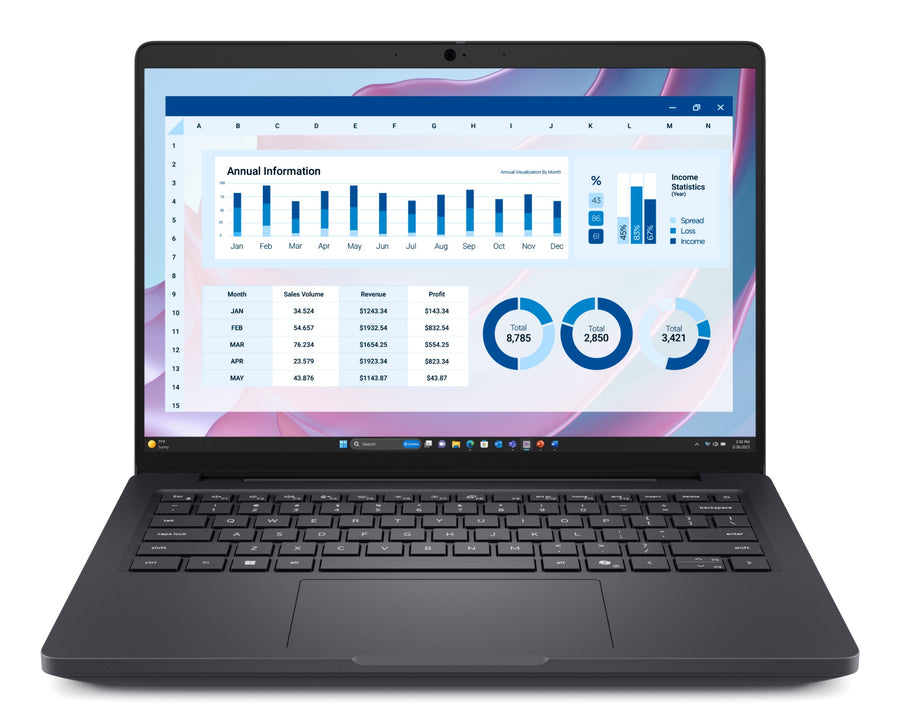 DELL Pro Max 14 MC14255 Copilot+ PC AMD Ryzen AI 7 PRO 350 Mobile workstation 35.6 cm (14") Full HD+ 16 GB LPDDR5x-SDRAM 512 GB SSD Wi-Fi 7 (802.11be) Windows 11 Pro Black UK English