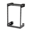 StarTech.com 2-Post 15U Heavy-Duty Wall-Mount Network Rack, 19" Open Frame Server Rack, 12" Deep, Wall Mount Data Rack for IT / AV / Patch Panel / Computer Equipment - Cage Nuts & Screws Included