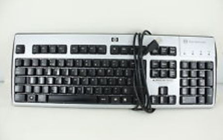 HP 537747-091 keyboard USB Norwegian Black, Silver
