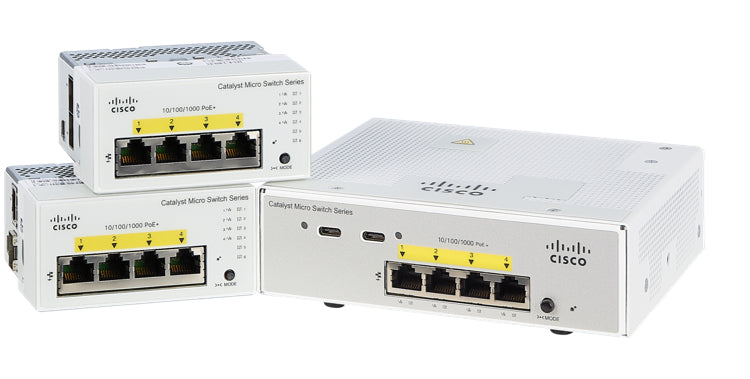 Cisco CMICR-4PT network switch Managed L2 Gigabit Ethernet (10/100/1000) Power over Ethernet (PoE) Grey