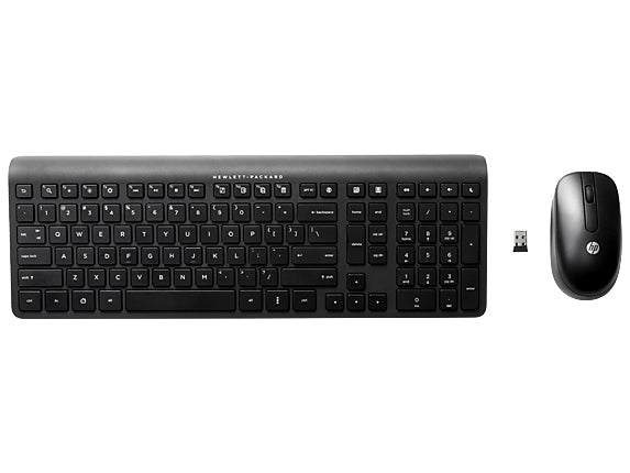 HP 762009-B41 keyboard Mouse included Office RF Wireless Yugoslavian Black
