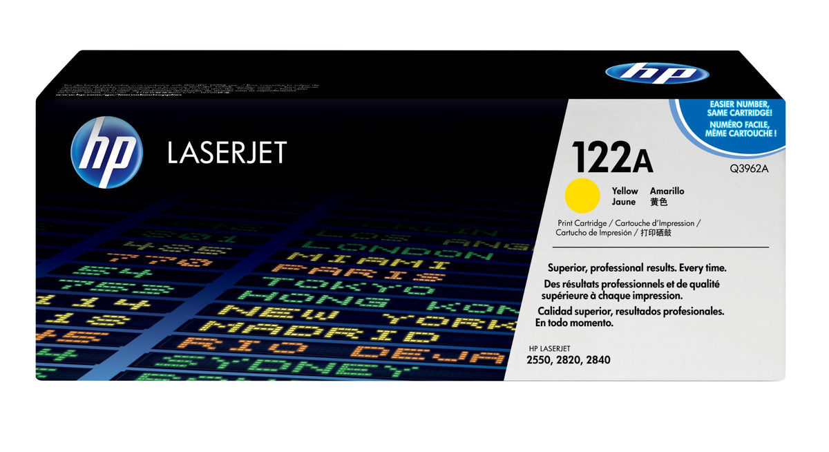 HP Q3962A/122A Toner yellow, 4K pages/5% for HP Color LaserJet 2550