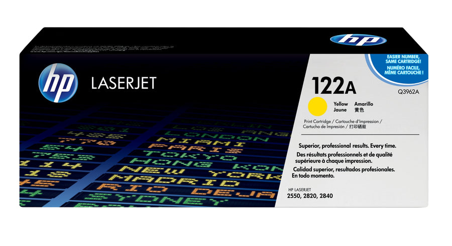 HP Q3962A/122A Toner yellow, 4K pages/5% for HP Color LaserJet 2550