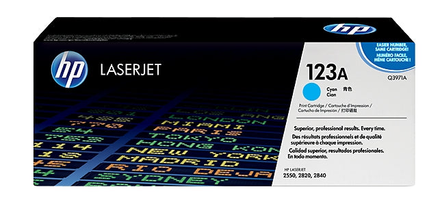 HP Q3971A/123A Toner cyan, 2K pages/5% for HP Color LaserJet 2550