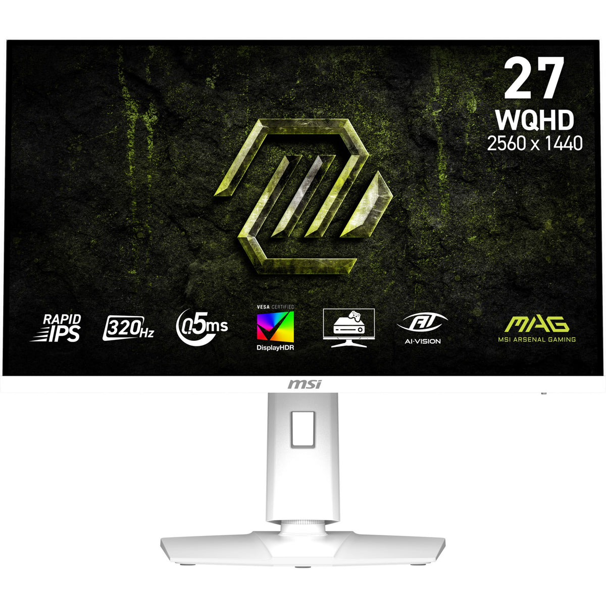 MSI MAG 274QRFW X32 computer monitor 68.6 cm (27") 2560 x 1440 pixels Wide Quad HD LCD White
