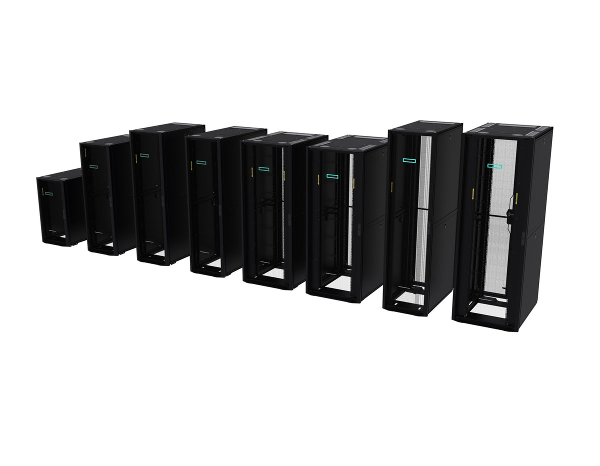 HPE 36U 600mmx1075mm G2 Kitted Advanced Shock Rack with Side Panels and Baying