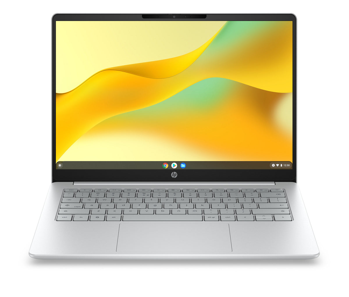 HP 14A-NK0000NAX N150 8GB 128GB CHR Intel® N Chromebook 35.6 cm (14") 2K LPDDR5-SDRAM Wi-Fi 6 (802.11ax) ChromeOS Silver