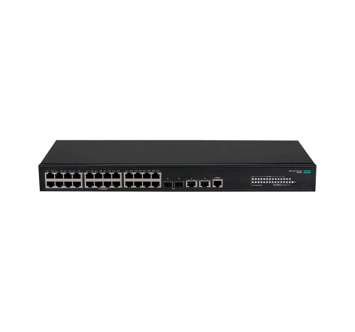 HPE FlexNetwork 5140 24G 2SFP+ 2XGT EI Managed L3 Gigabit Ethernet (10/100/1000) 1U