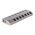 StarTech.com 7 Port Self-Powered USB C Hub with Individual On/Off Switches, USB 3.0 (5Gbps) Expansion Hub with Power Supply, Desktop Laptop USB-C to USB-A Splitter