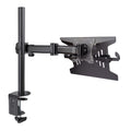 StarTech.com Laptop Desk Mount - Monitor and Laptop Mount - Displays up to 34" (17.6lb/8kg) & Laptops (4.5kg/9.9lb) - Articulating VESA Laptop Tray Arm - Clamp / Grommet Mount