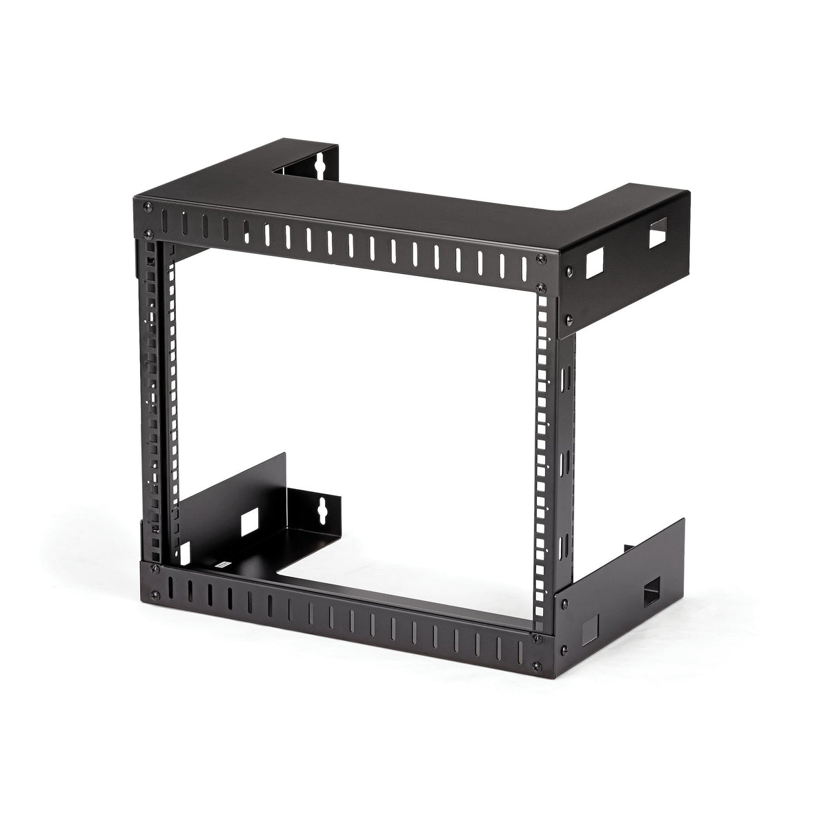 StarTech.com 2-Post 8U Heavy-Duty Wall-Mount Network Rack, 19" Open Frame Server Rack, 12" Deep, Wall Mount Data Rack for IT / AV / Patch Panel / Computer Equipment