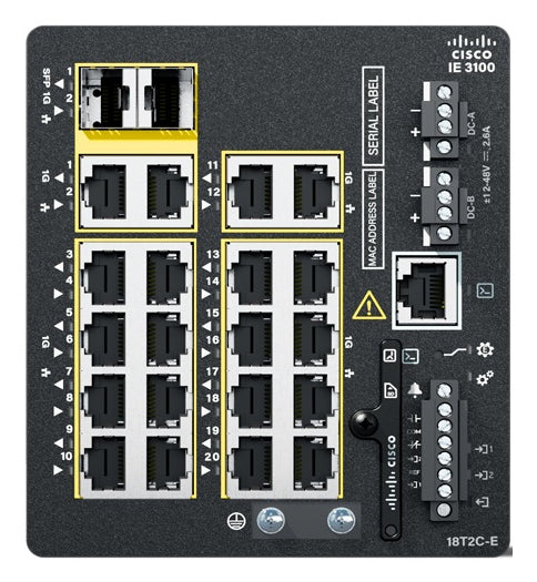 Cisco Catalyst IE3100 Managed L2/L3 Gigabit Ethernet (10/100/1000) Black