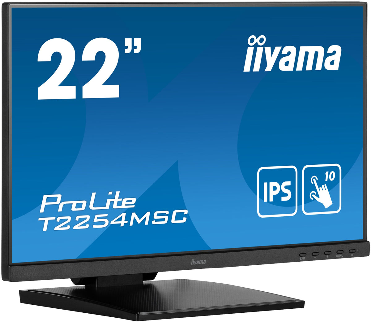 iiyama ProLite T2254MSC-B1AG computer monitor 54.6 cm (21.5") 1920 x 1080 pixels Full HD LED Touchscreen Black