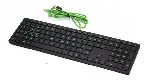 HP Power Cheddar keyboard Office USB Spanish Black
