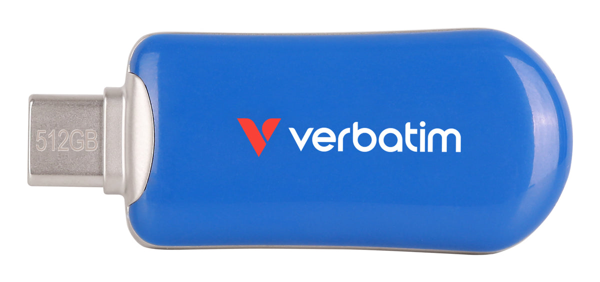 Verbatim Plectra USB-C Flash Drive Blue 512GB