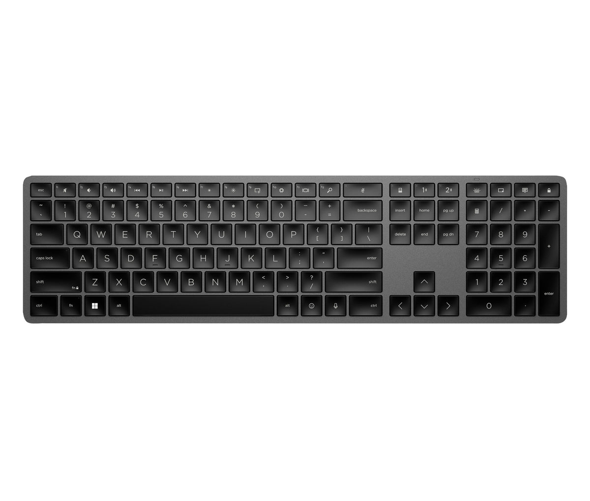 HP 3Z726AA#AC0 keyboard Home/Office RF Wireless + Bluetooth Black