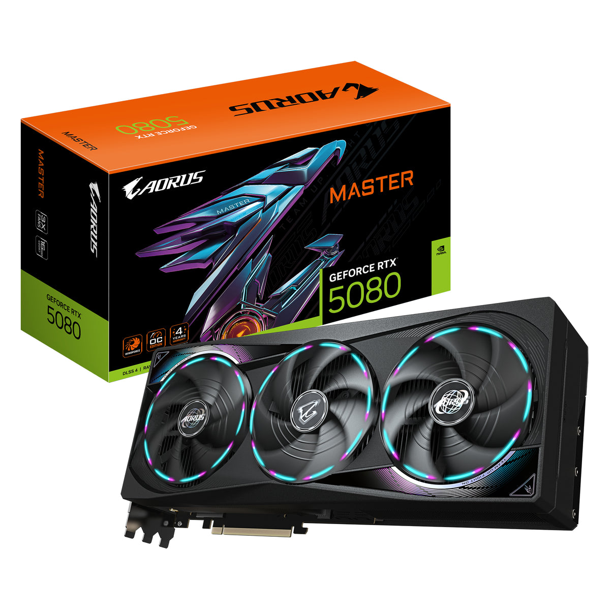 GIGABYTE AORUS GeForce RTX 5080 MASTER 16G Graphics Card