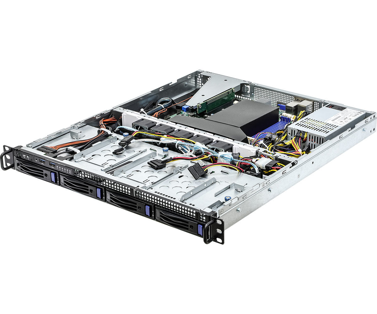 Asrock 1U4LW-ROME/2T server barebone AMD SoC Socket SP3 Rack (1U)