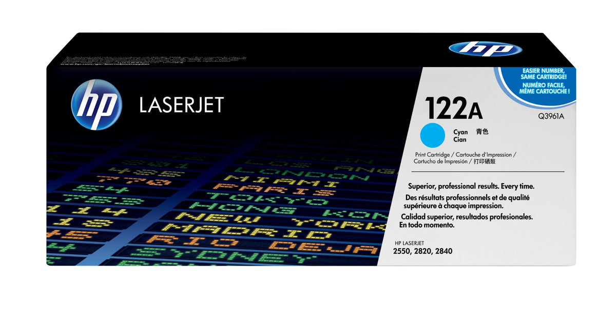 HP Q3961A/122A Toner cyan, 4K pages/5% for HP Color LaserJet 2550