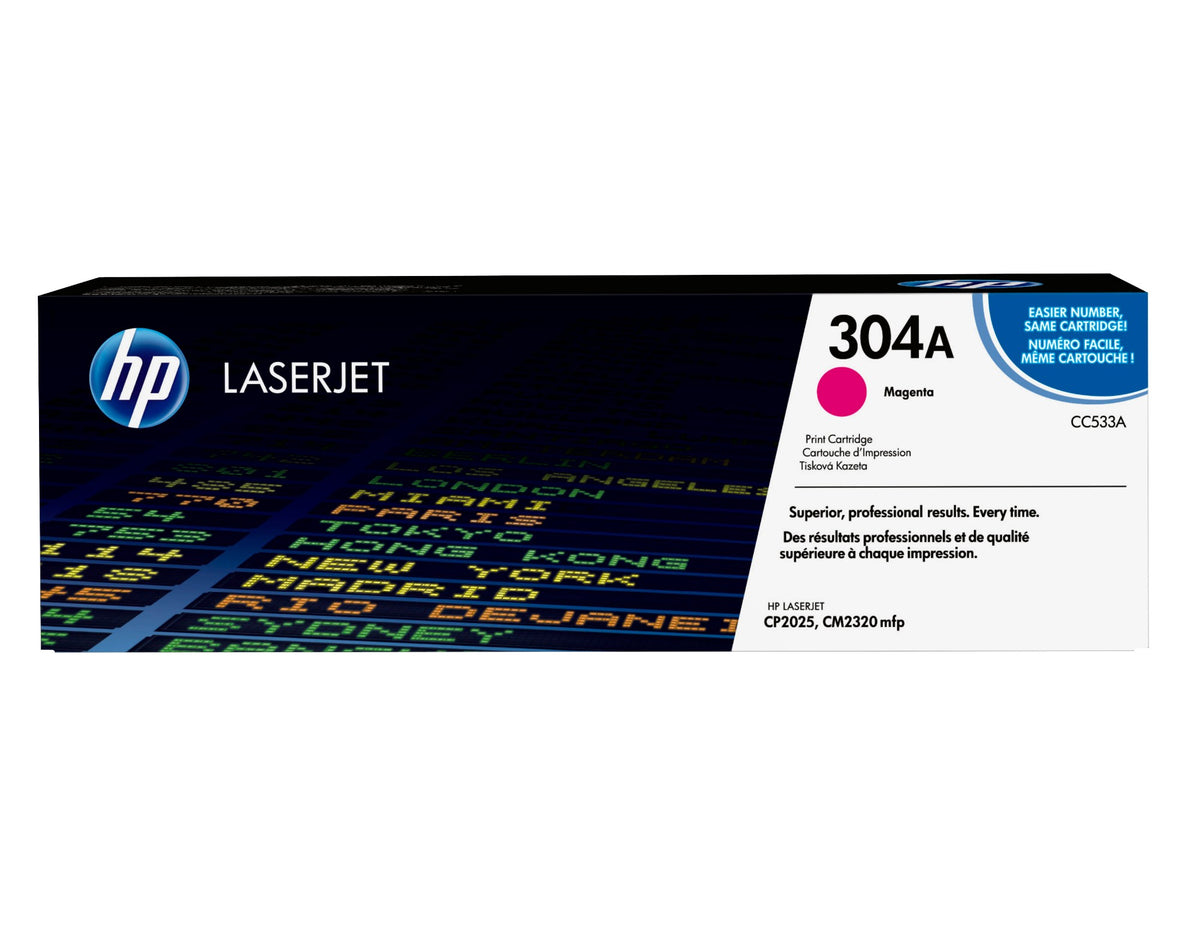 HP CC533A/304A Toner cartridge magenta, 2.8K pages ISO/IEC 19798 for HP CLJ CP 2025