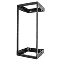 StarTech.com 2-Post 24U Heavy-Duty Wall Mount Network Rack, 19" Open Frame Server Rack with Adjustable Depth, Wall Mount Data Rack for IT / AV / Patch Panel / Computer Equipment - Cage Nuts and Screws Included