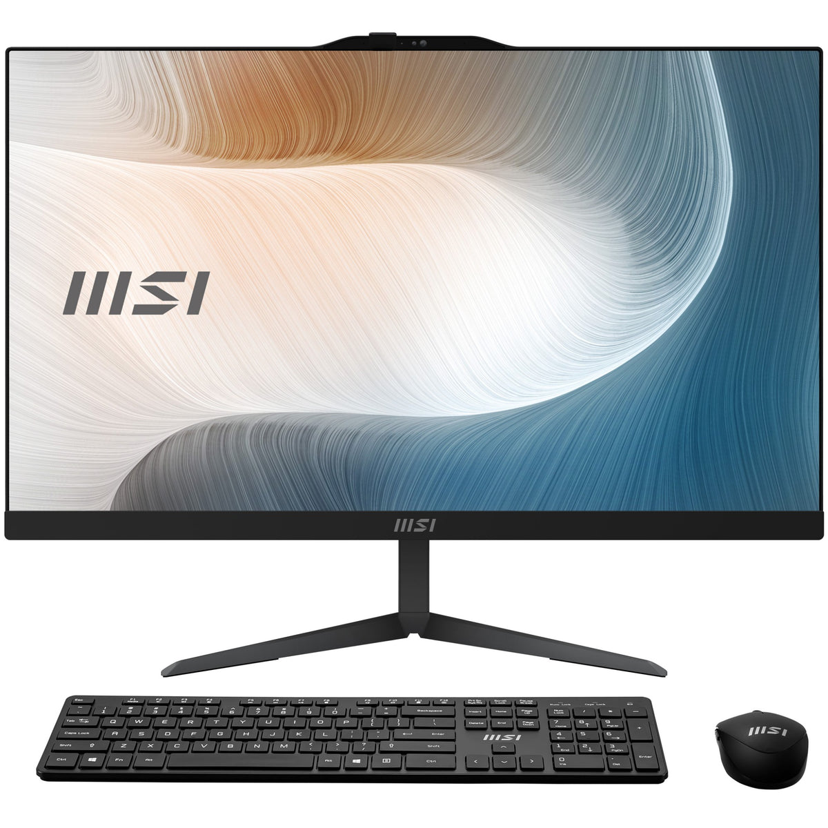 MSI Modern AM242 1M-1084FR Intel Core 3 100U 60.5 cm (23.8") 1920 x 1080 pixels All-in-One PC 8 GB DDR5-SDRAM 512 GB SSD Windows 11 Pro Wi-Fi 6E (802.11ax) Black